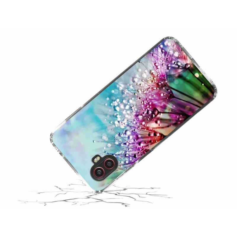 Gélový kryt mmCase na mobil Samsung Galaxy Xcover 6 Pro - farebné kvety