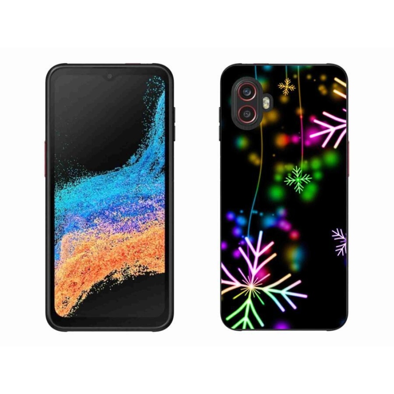 Gélový kryt mmCase na mobil Samsung Galaxy Xcover 6 Pro - farebné vločky