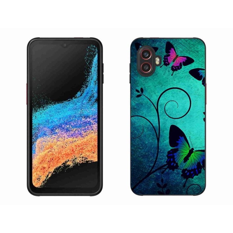 Gélový kryt mmCase na mobil Samsung Galaxy Xcover 6 Pro - farební motýle