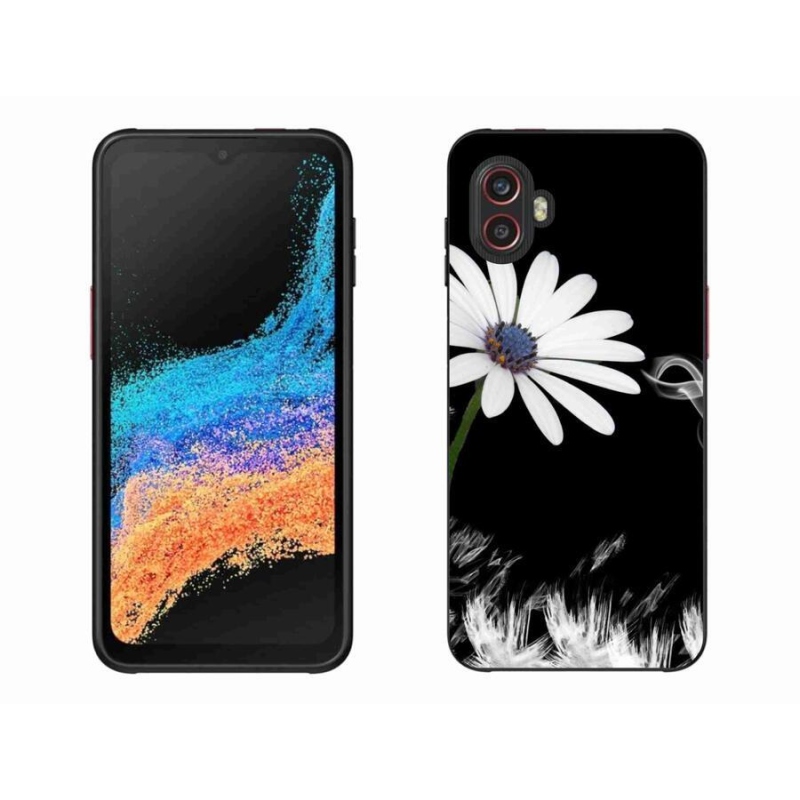 Gélový kryt mmCase na mobil Samsung Galaxy Xcover 6 Pro - biela kvetina