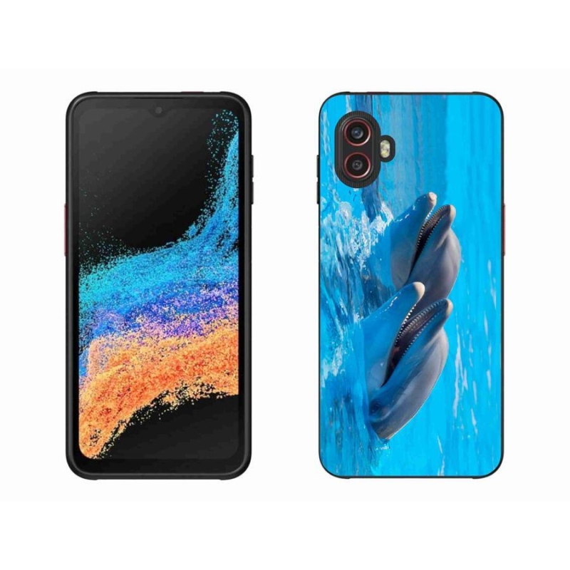 Gélový kryt mmCase na mobil Samsung Galaxy Xcover 6 Pro - delfíny