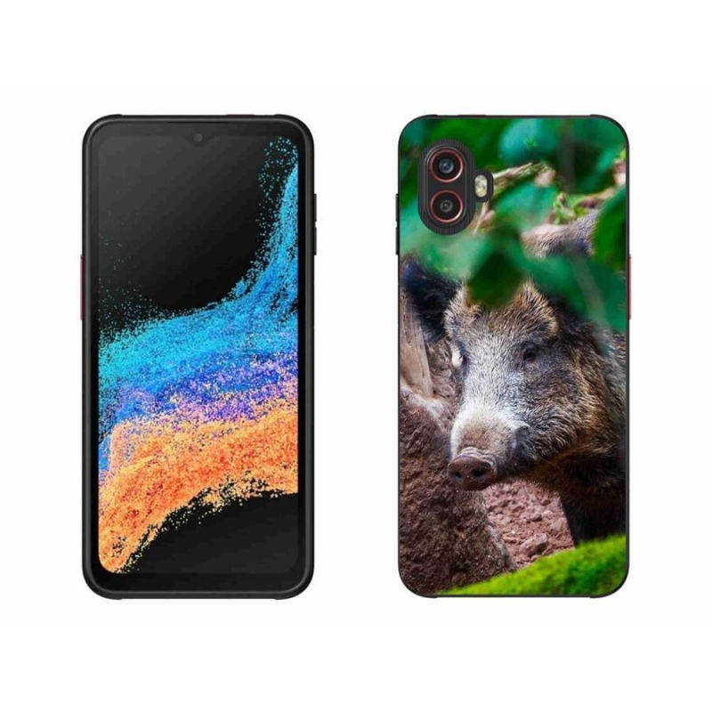 Gélový kryt mmCase na mobil Samsung Galaxy Xcover 6 Pro - divoké prasa