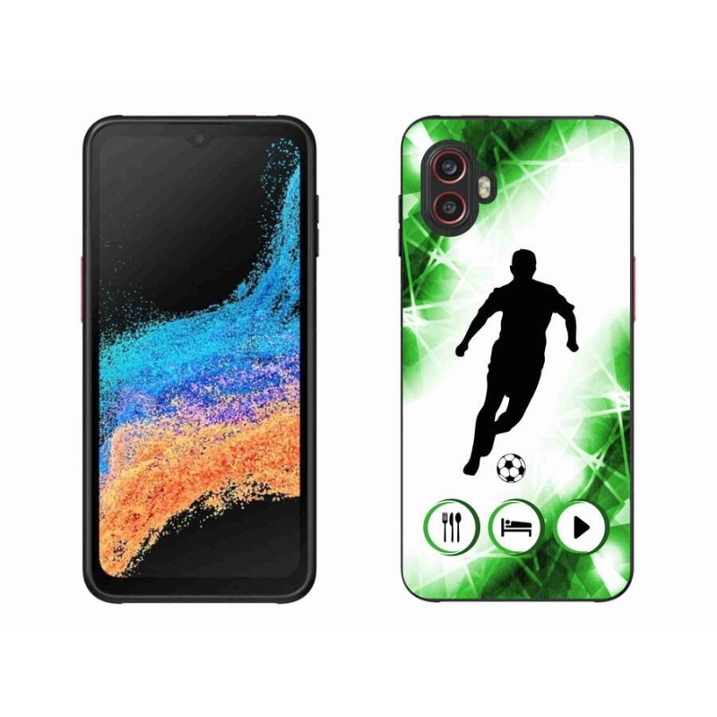 Gélový kryt mmCase na mobil Samsung Galaxy Xcover 6 Pro - futbalista