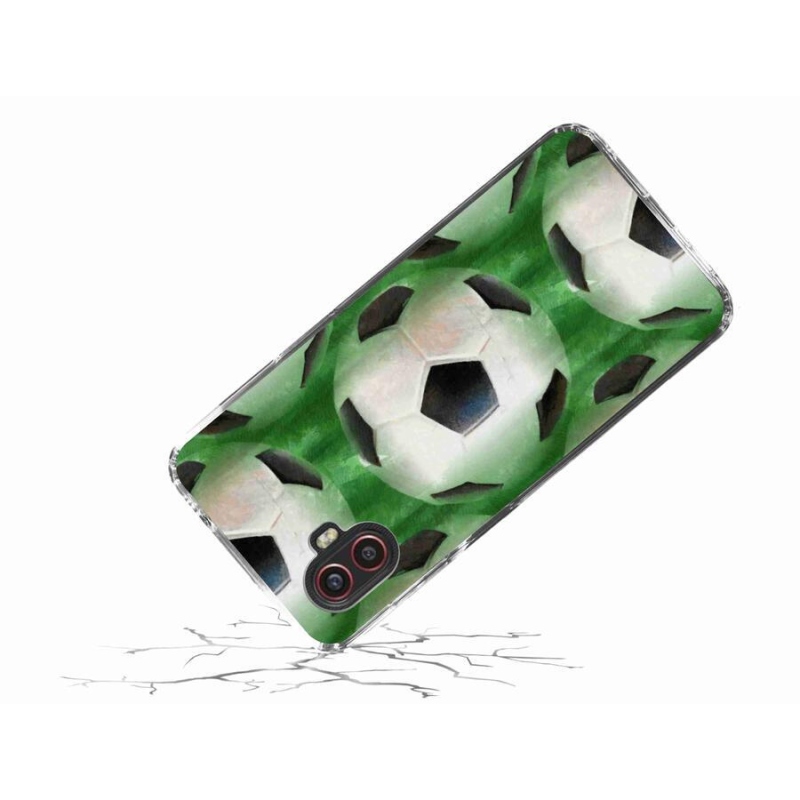 Gélový kryt mmCase na mobil Samsung Galaxy Xcover 6 Pro - futbalová lopta