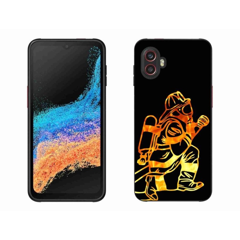 Gélový kryt mmCase na mobil Samsung Galaxy Xcover 6 Pro - hasič 1