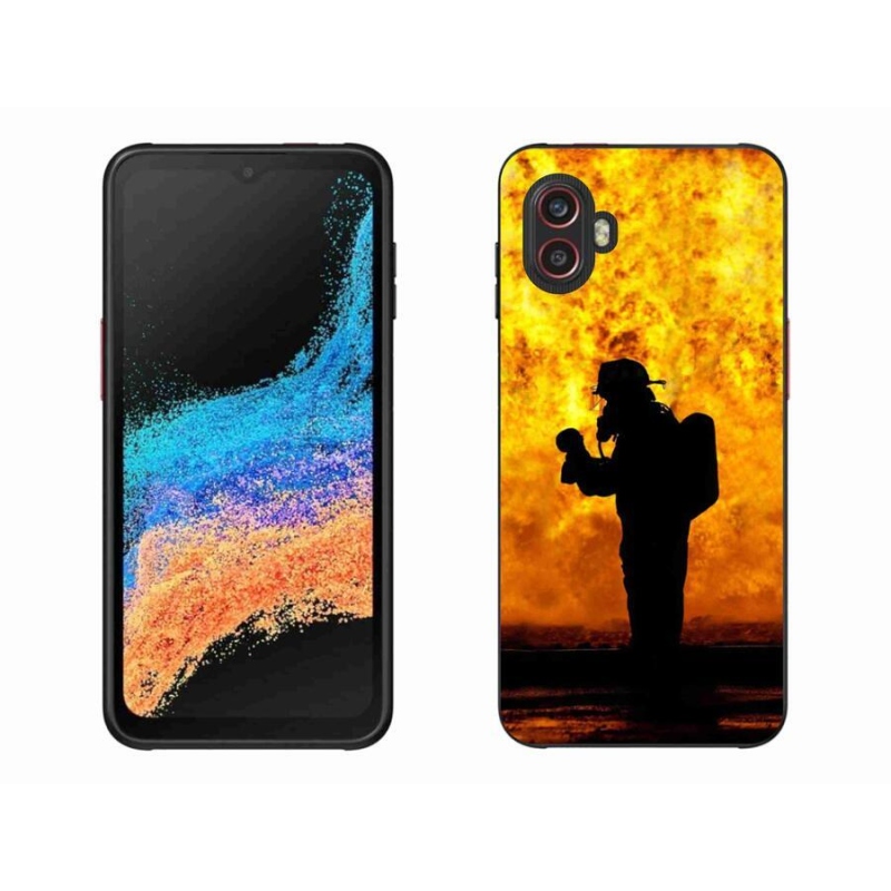 Gélový kryt mmCase na mobil Samsung Galaxy Xcover 6 Pro - hasič