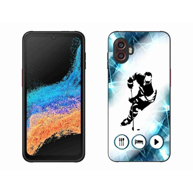 Gélový kryt mmCase na mobil Samsung Galaxy Xcover 6 Pro - hokej 1