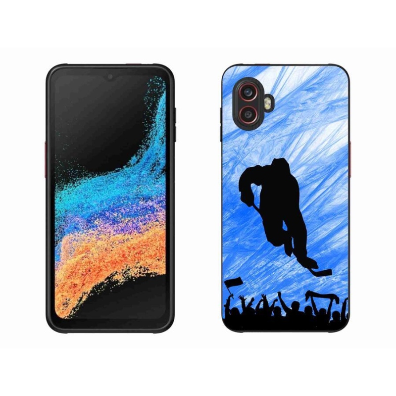 Gélový kryt mmCase na mobil Samsung Galaxy Xcover 6 Pro - hokejový hráč