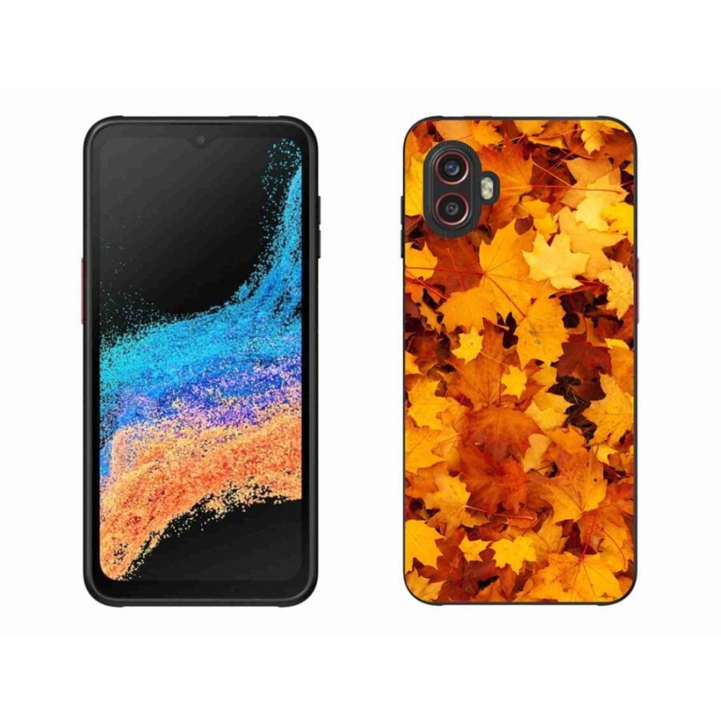 Gélový kryt mmCase na mobil Samsung Galaxy Xcover 6 Pro - javorové listy