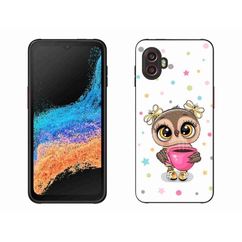 Gélový kryt mmCase na mobil Samsung Galaxy Xcover 6 Pro - kreslená sovička