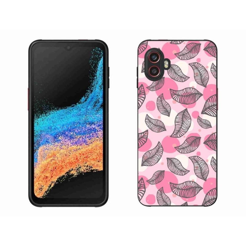 Gélový kryt mmCase na mobil Samsung Galaxy Xcover 6 Pro - kreslené padajúce listy