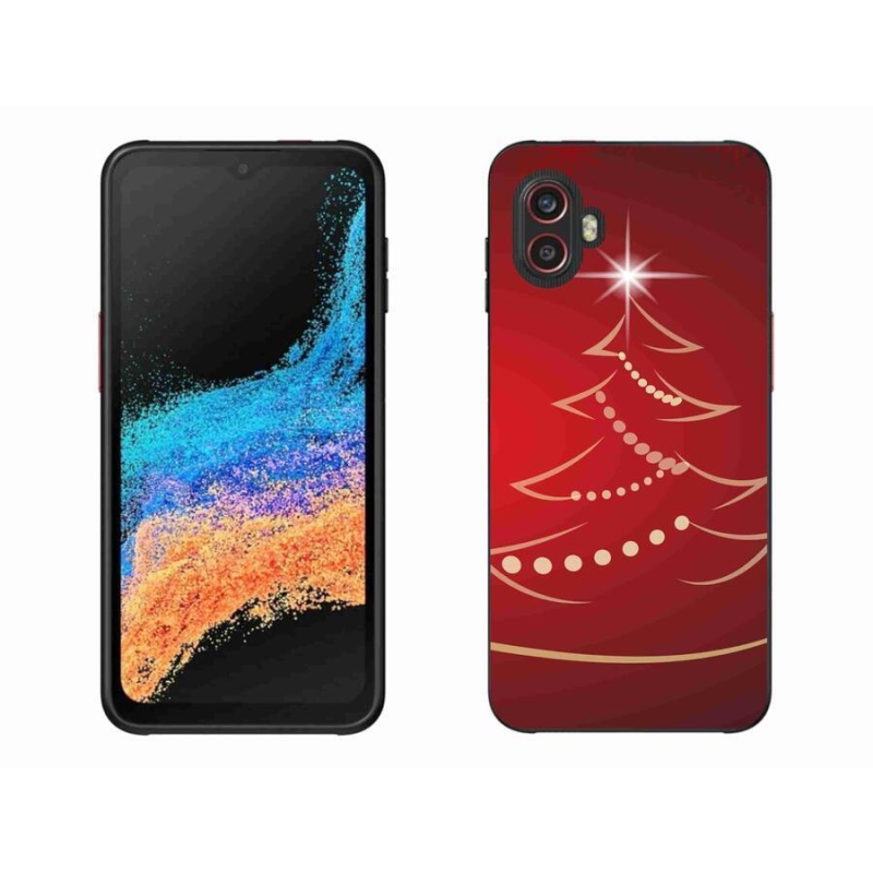 Gélový kryt mmCase na mobil Samsung Galaxy Xcover 6 Pro - kreslený vianočný stromček