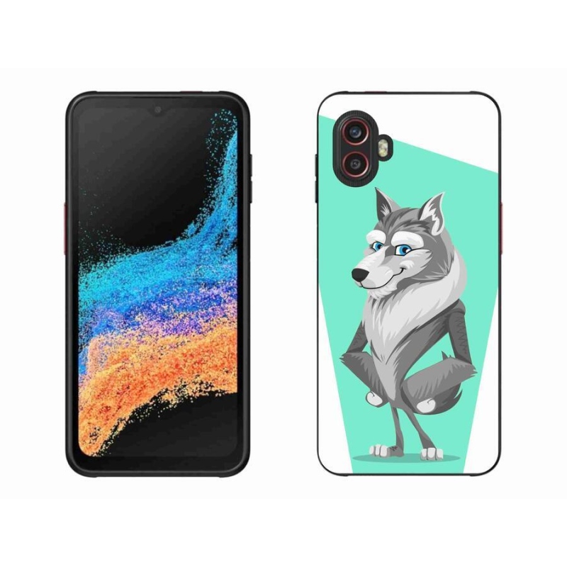 Gélový kryt mmCase na mobil Samsung Galaxy Xcover 6 Pro - kreslený vlk