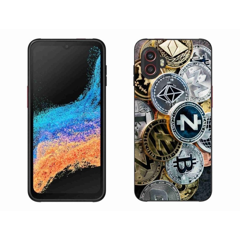 Gélový kryt mmCase na mobil Samsung Galaxy Xcover 6 Pro - kryptomeny