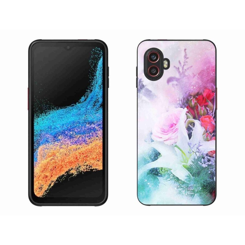 Gélový kryt mmCase na mobil Samsung Galaxy Xcover 6 Pro - kvety 4