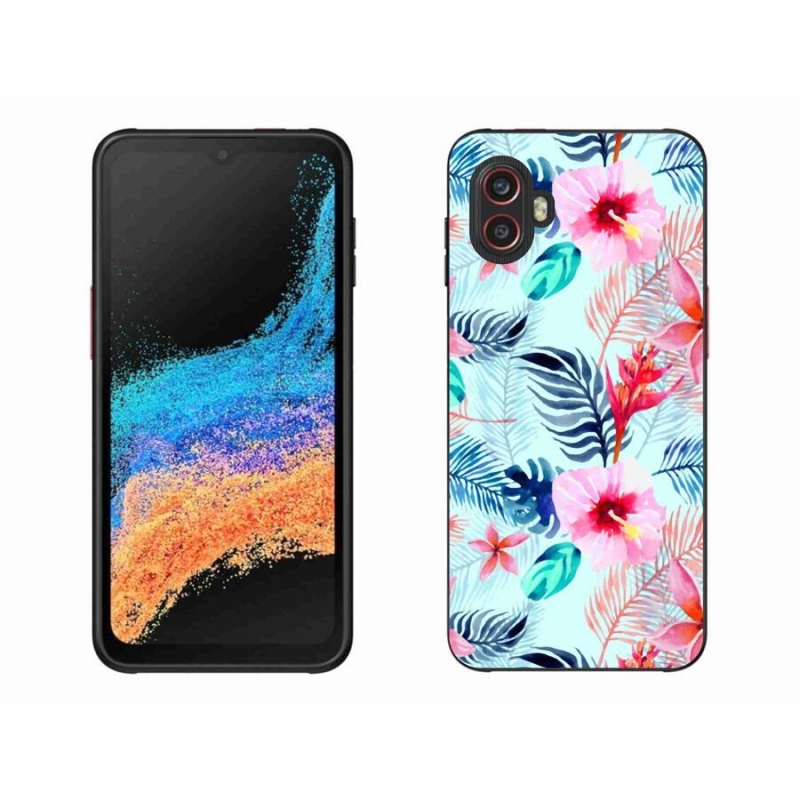 Gélový kryt mmCase na mobil Samsung Galaxy Xcover 6 Pro - kvety