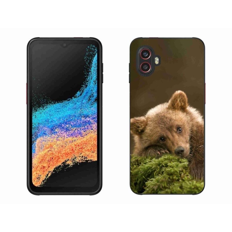 Gélový kryt mmCase na mobil Samsung Galaxy Xcover 6 Pro - medveď