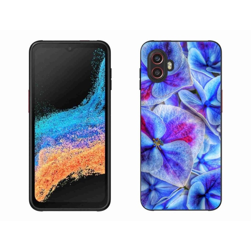 Gélový kryt mmCase na mobil Samsung Galaxy Xcover 6 Pro - modré kvety 1