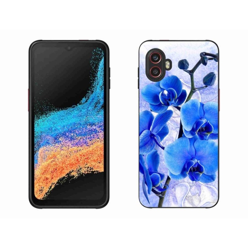 Gélový kryt mmCase na mobil Samsung Galaxy Xcover 6 Pro - modré kvety