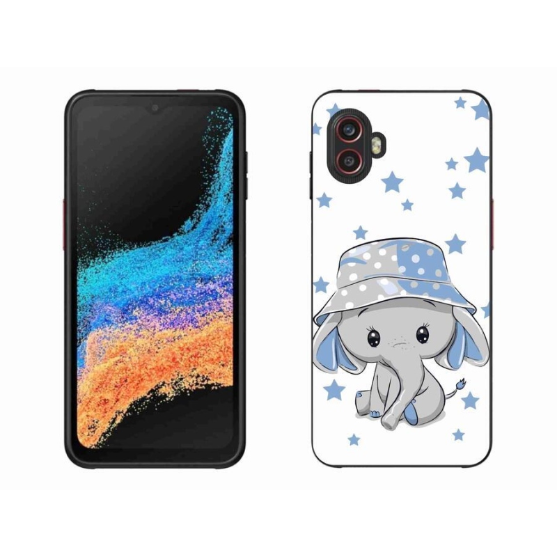 Gélový kryt mmCase na mobil Samsung Galaxy Xcover 6 Pro - modrý slon