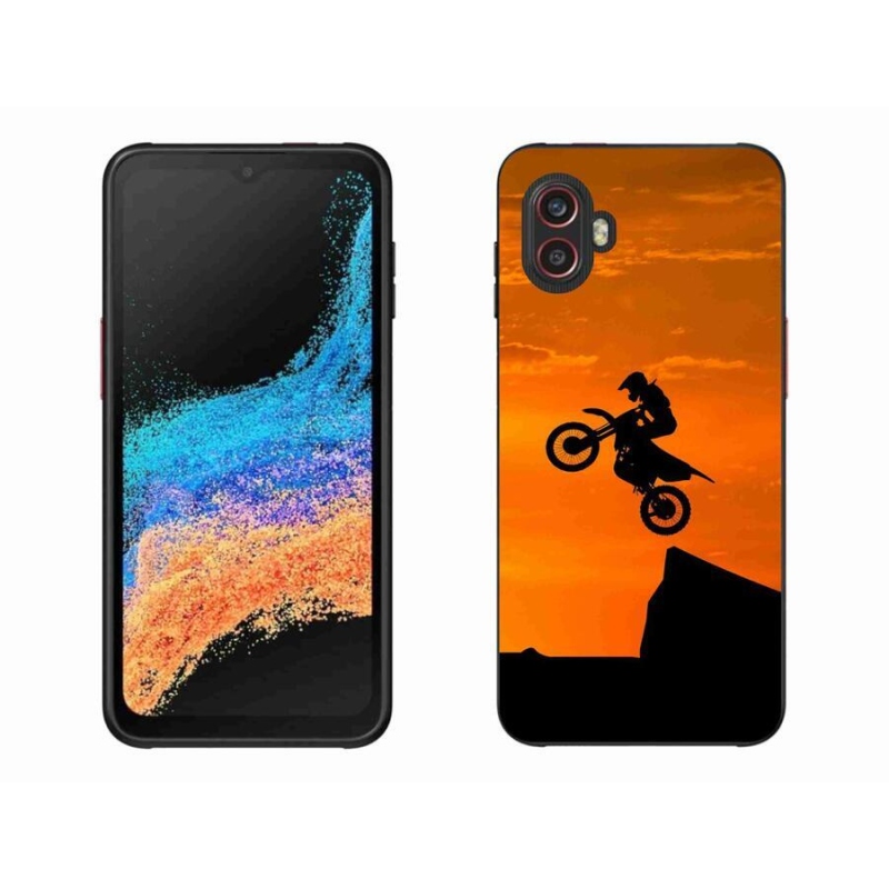 Gélový kryt mmCase na mobil Samsung Galaxy Xcover 6 Pro - motocross