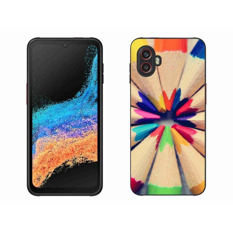 Gélový kryt mmCase na mobil Samsung Galaxy Xcover 6 Pro - pastelky