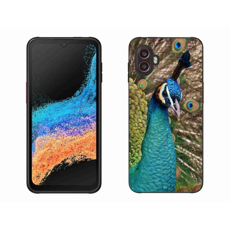 Gélový kryt mmCase na mobil Samsung Galaxy Xcover 6 Pro - páv