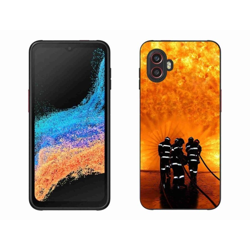 Gélový kryt mmCase na mobil Samsung Galaxy Xcover 6 Pro - požiar