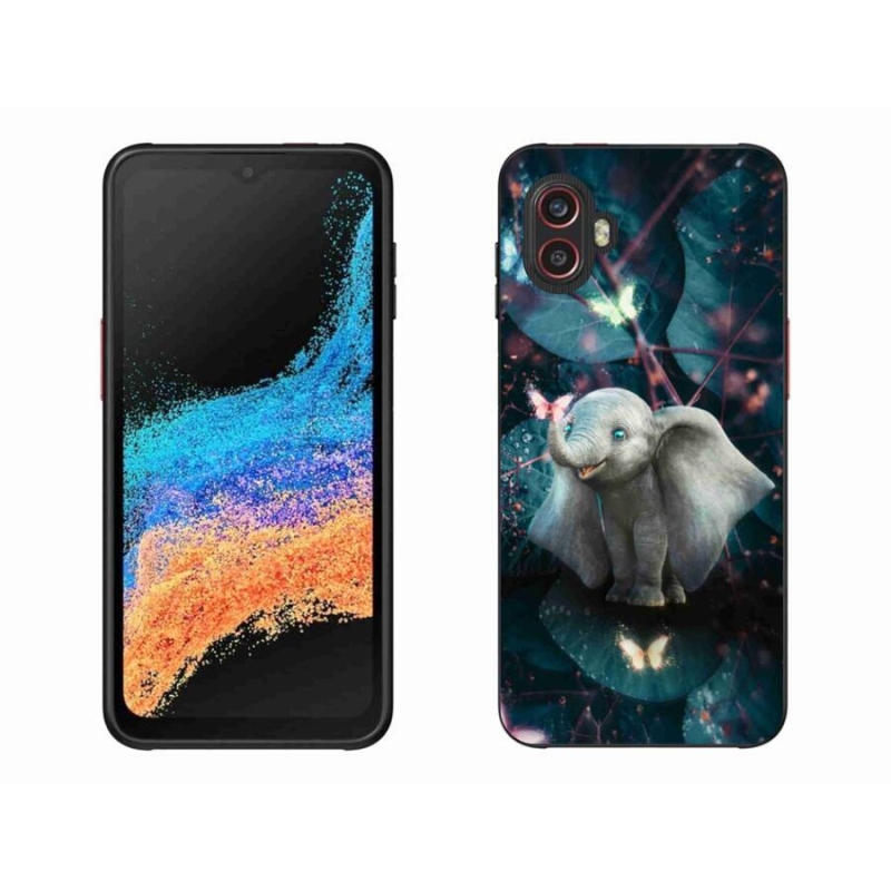 Gélový kryt mmCase na mobil Samsung Galaxy Xcover 6 Pro - roztomilý slon