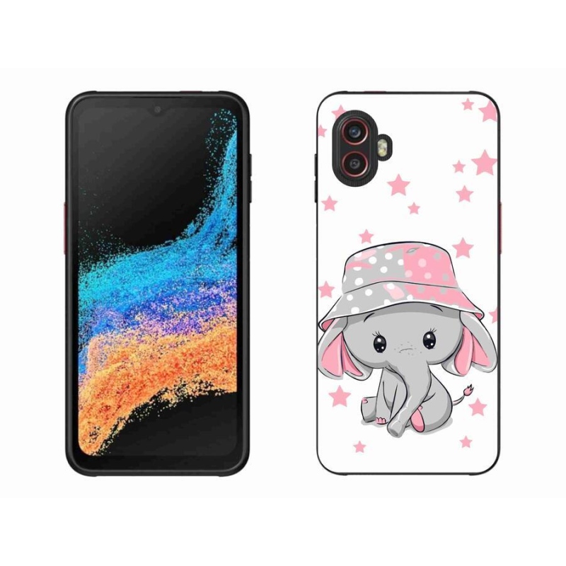 Gélový kryt mmCase na mobil Samsung Galaxy Xcover 6 Pro - ružový slon