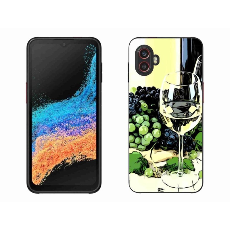 Gélový kryt mmCase na mobil Samsung Galaxy Xcover 6 Pro - pohár vína