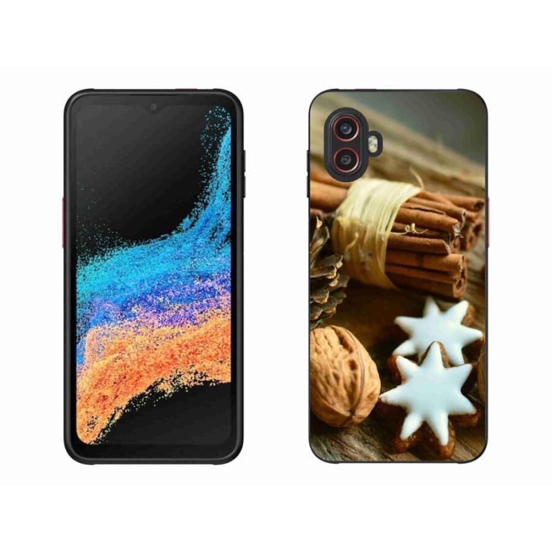 Gélový kryt mmCase na mobil Samsung Galaxy Xcover 6 Pro - škorica a perníčky