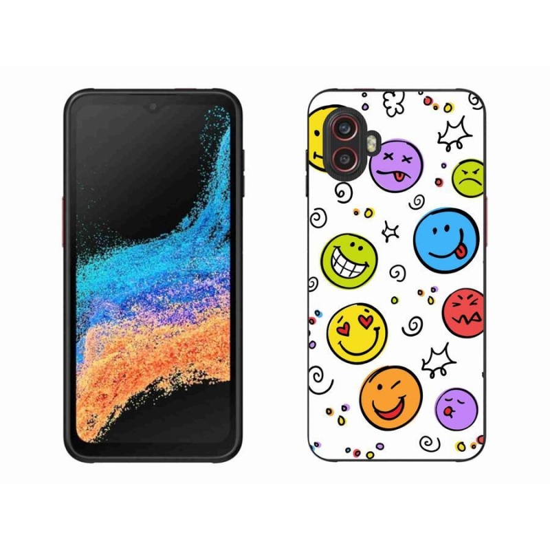 Gélový kryt mmCase na mobil Samsung Galaxy Xcover 6 Pro - smajlíci