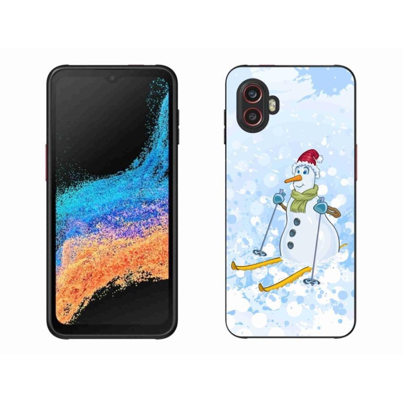 Gélový kryt mmCase na mobil Samsung Galaxy Xcover 6 Pro - snehuliak