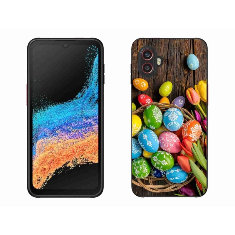 Gélový kryt mmCase na mobil Samsung Galaxy Xcover 6 Pro - veľkonočné vajíčka