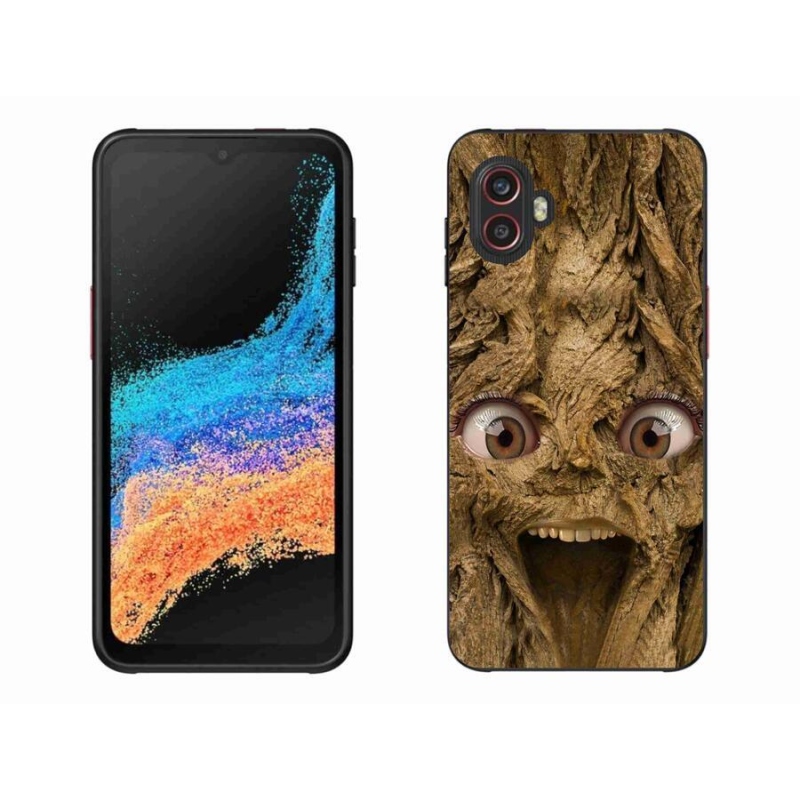 Gélový kryt mmCase na mobil Samsung Galaxy Xcover 6 Pro - veselý strom s očami