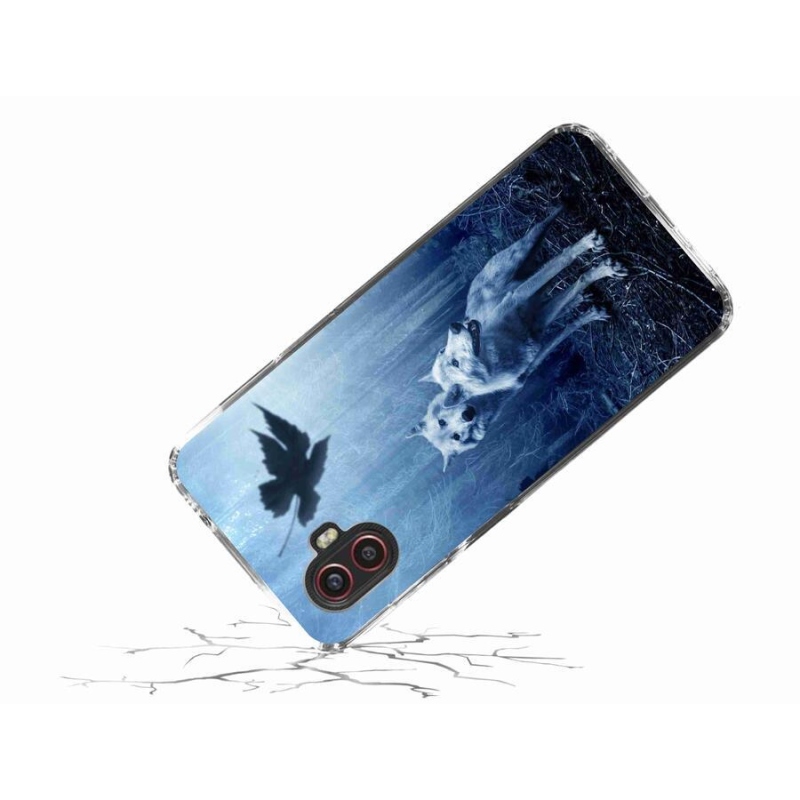 Gélový kryt mmCase na mobil Samsung Galaxy Xcover 6 Pro - vlci v lese