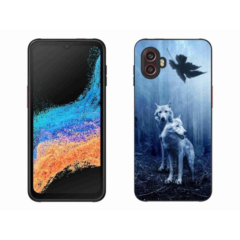 Gélový kryt mmCase na mobil Samsung Galaxy Xcover 6 Pro - vlci v lese