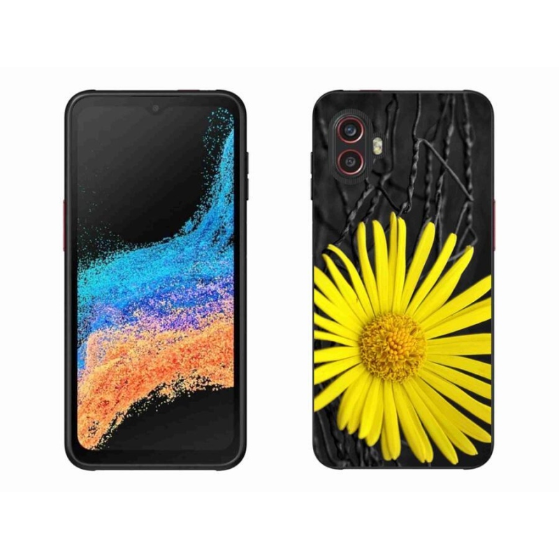 Gélový kryt mmCase na mobil Samsung Galaxy Xcover 6 Pro - žltý kvet