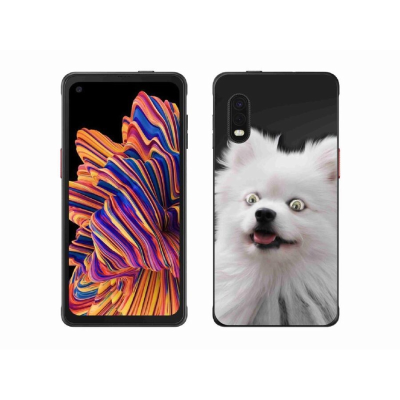 Gélový kryt mmCase na mobil Samsung Galaxy Xcover Pro - biely špic