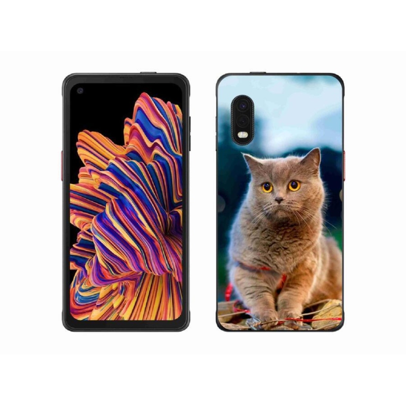 Gélový kryt mmCase na mobil Samsung Galaxy Xcover Pro - britská modrá 2