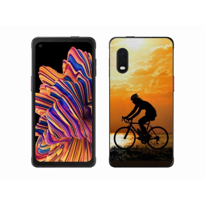 Gélový kryt mmCase na mobil Samsung Galaxy Xcover Pro - cyklovýlety