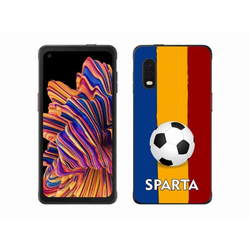 Gélový kryt mmCase na mobil Samsung Galaxy Xcover Pro - futbal 1