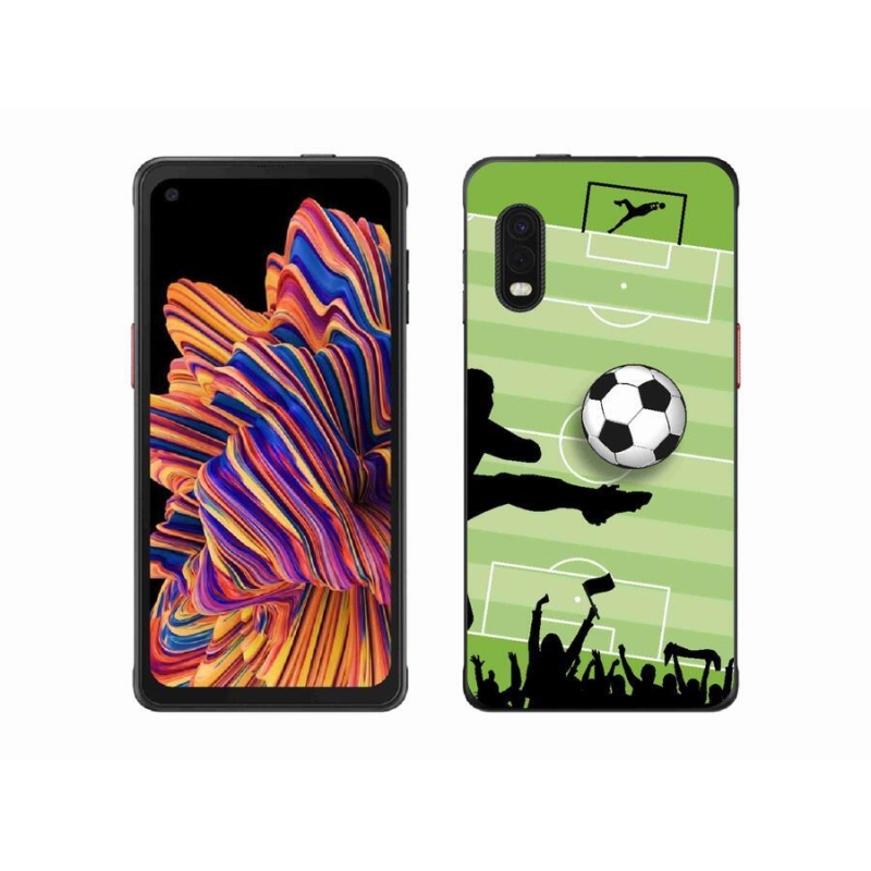 Gélový kryt mmCase na mobil Samsung Galaxy Xcover Pro - futbal 3