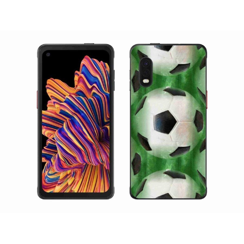 Gélový kryt mmCase na mobil Samsung Galaxy Xcover Pro - futbalová lopta