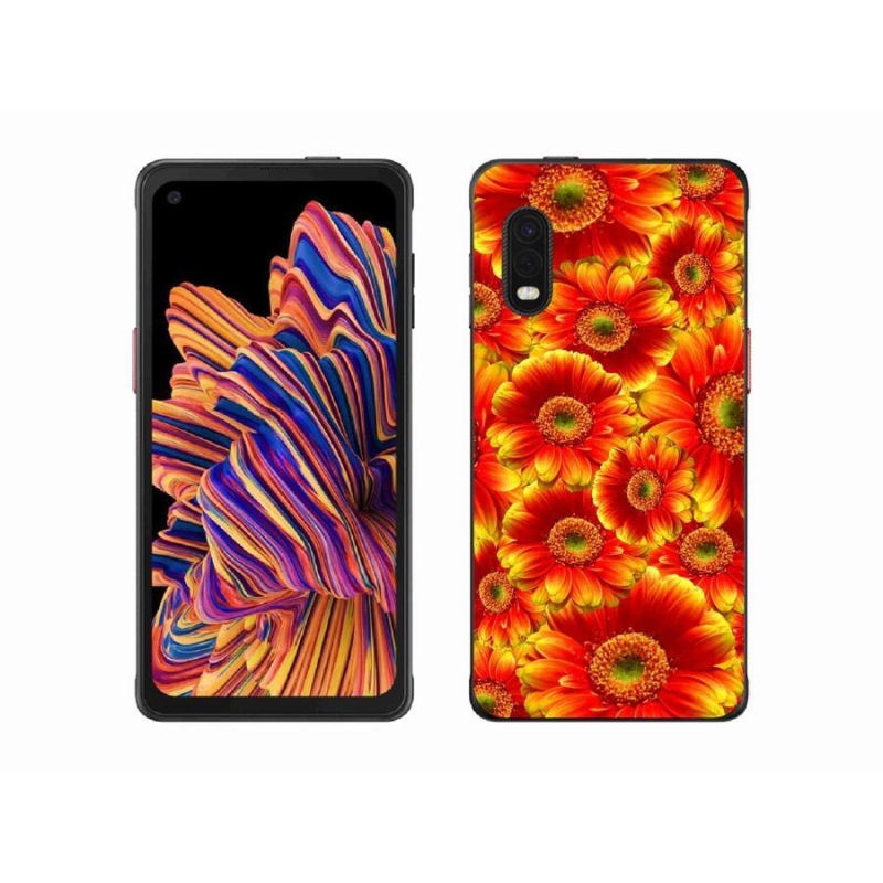 Gélový kryt mmCase na mobil Samsung Galaxy Xcover Pro - gerbera 1