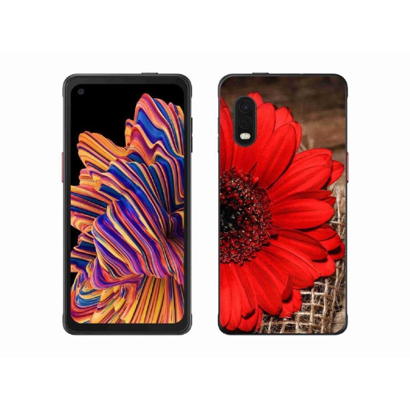 Gélový kryt mmCase na mobil Samsung Galaxy Xcover Pro - gerbera