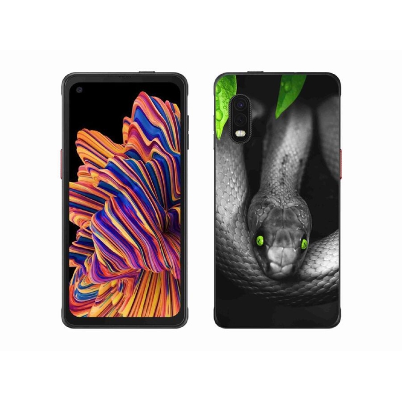 Gélový kryt mmCase na mobil Samsung Galaxy Xcover Pro - had