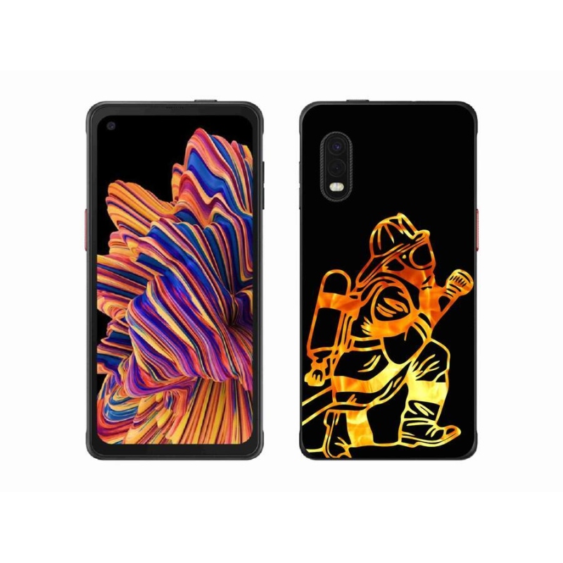 Gélový kryt mmCase na mobil Samsung Galaxy Xcover Pro - hasič 1