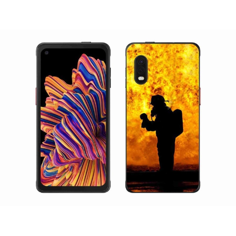 Gélový kryt mmCase na mobil Samsung Galaxy Xcover Pro - hasič